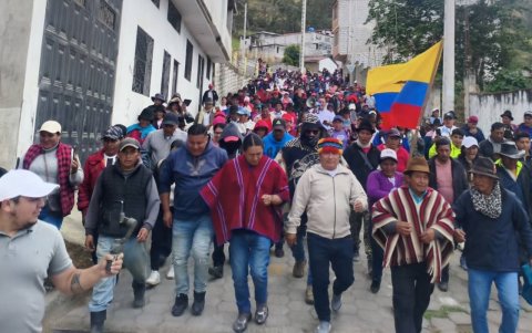 En Chimborazo, Marlon Vargas anunció que el paro de la Conaie se tomará Quito, si el Gobierno no acoge las demandas de los pueblos indígenas.