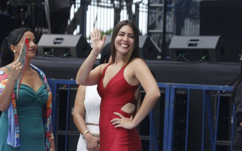 Tatiana Coronel, vicealcaldesa de la Guayaquil, lideró la sesión del Concejo.