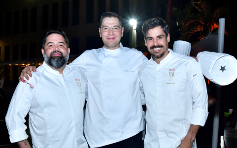 Juanlu Fernández, Andrés Granda y Héctor Sanz.
