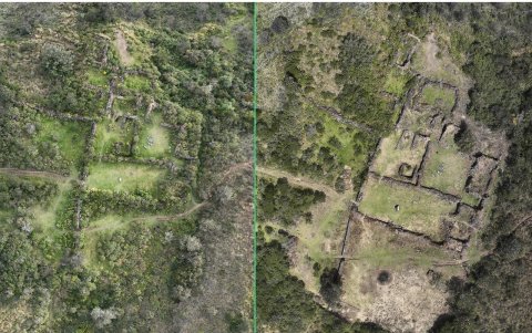 Un antes y después de la intervención preliminar realizada dentro del proyecto que impulsa la Prefectura de Azuay.