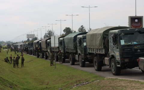El día de ayer partió un convoy humanitario hacia Imbabura.