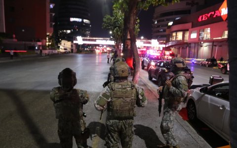 Militares llegaron hasta el sitio de la emergencia.