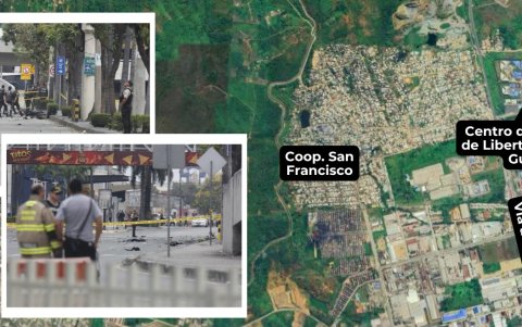 Esta es la ubicación de la cooperativa de donde salieron los vehículos, según la información oficial.