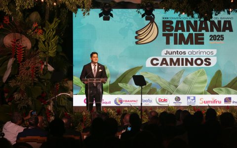 Representación. Jorge Encalada, presidente de AEBE, hizo un llamado a la unión y a la acción.