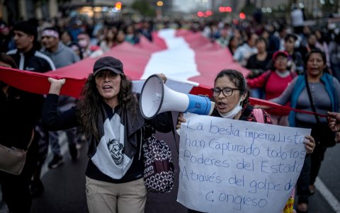 rechazo al gobierno del presidente José Jerí y al Parlamento, en medio de un clima de inseguridad y criminalidad en el país.