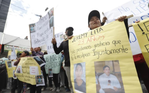 Hoy se realizará la audiencia contra los trece detenidos durante las protestas en Otavalo.