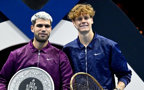 Sinner se impuso al español Carlos Alcaraz en el Six Kings Slam.