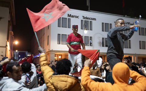 La celebración en la ciudad de Rabat, fue hasta la madrugada.