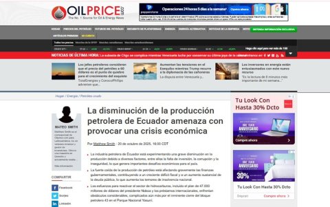 OilPrice.com es un portal de noticias, análisis y datos en tiempo real del sector energético.