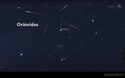 Las Oriónidas serán visibles en Ecuador y América Latina con hasta 20 meteoros por hora.