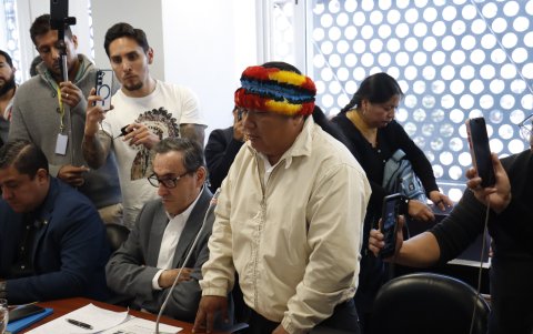 Marlon Vargas, presidente de la Conaie, llegó a plantear en medio del paro que el salario debería incrementarse.