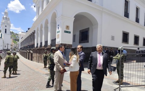 Asambleístas de ADN mantuvieron una reunión con el presidente Daniel Noboa por poco más de dos horas.