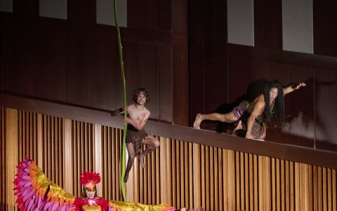 Sesión de fotos del elenco de 'Tarzán: el musical', con la dirección de Gabriela Andrade.