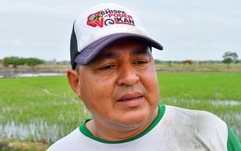 Arturo Vallejo, agricultor del sector La Seca