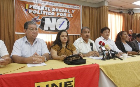 Entre los colectivos que integran este bloque se encuentran agrupaciones de jóvenes, mujeres, jubilados y sindicatos.