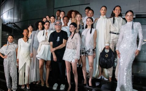 Fabrizio Célleri al final de la pasarela de Lumen.