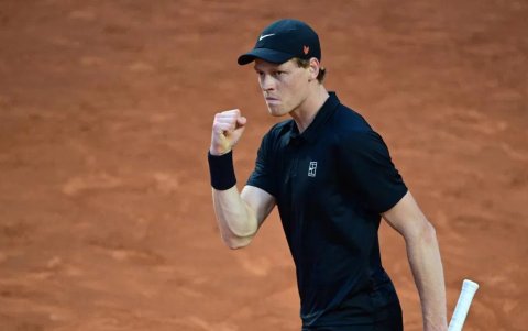 Jannik Sinner se enfrentó a Francisco Cerundolo en el Masters 1.000 de Roma.