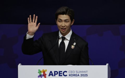 Kim Nam-joon, es RM, líder del grupo de K-pop BTS