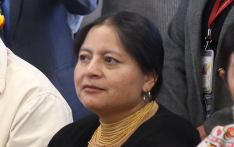 Ercilia Castañeda, vicepresidenta de la Conaie, afirma que la consulta representa una regresión de derechos