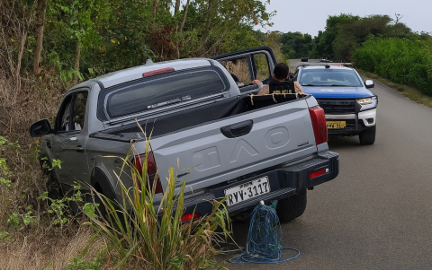 El vehículo en el que andaban fue abandonado en la vía Palenque - Jauneche.