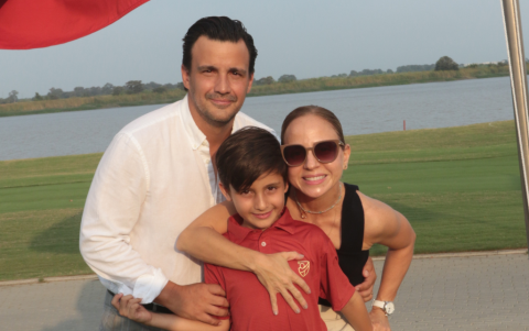 Mario Pólit, Mario Alejandro Pólit y Cinthia Sánchez.