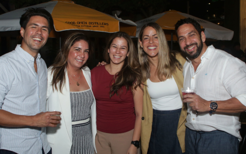 Jaime Roggiero, Marianella Zea, María Consuelo Mendoza, María Egas y Donato Simonelli.