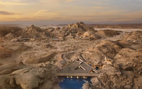 El complejo Desert Rock Resort transforma el desierto en un exclusivo parque de atracciones y aventura.