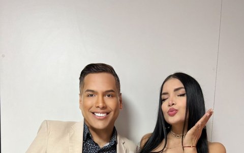 Dieter Hoffmann con Yuleisy Coca.