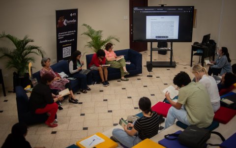 Búmeran, en la Universidad Católica.