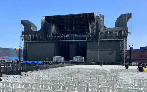 Escenario del concierto de Shakira en Quito, Ecuador