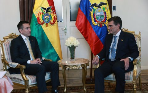 El presidente boliviano reafirmó que su administración priorizará relaciones internacionales con países que “tengan la democracia como principio”.