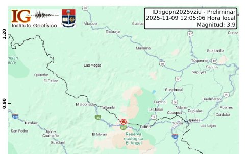 El primer sismo ocurrió a las 06:48, con una magnitud de 4,2.