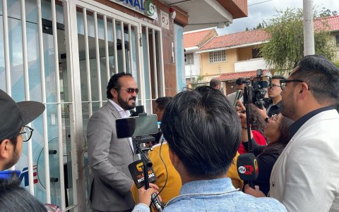 Patricio Maldonado habló con los medios de comunicación.