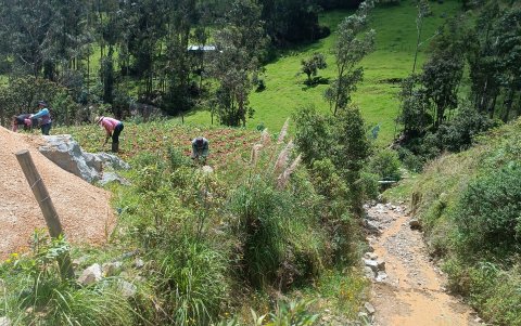 Los habitantes de Marianza se han resignado a vivir y realizar sus actividades con el riesgo de las quebradas.