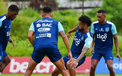 Entrenamiento de la selección de Panamá.