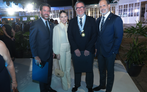 José Ribas, Verónica de Baquerizo, Iván Baquerizo y Luis Fernando Gómez.
