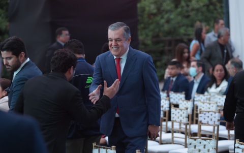 Pedro Solines a su llegada.