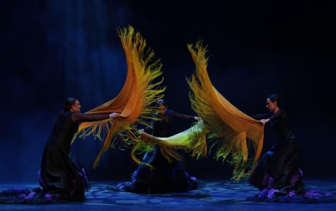 Bailarines y músicos locales celebran la novena edición del Festival Internacional de Artes Vivas en Loja.