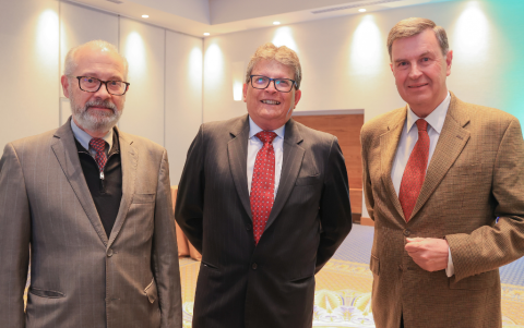 Bernard Torres, Galo Solís y Arturo Griffin.