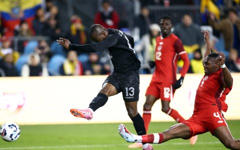 Enner Valencia, delantero de la selección de Ecuador.