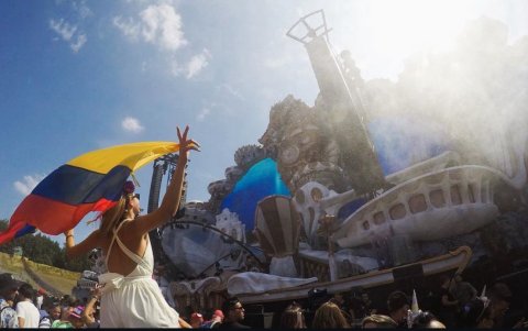 En el festival de Tomorrowland en Bélgica.