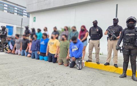 Las personas aprehendidas fueron puestas a órdenes de la justicia.