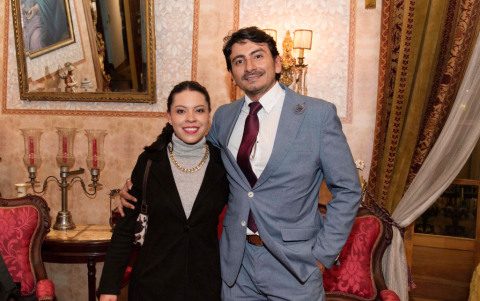 Karen Narváez y César López.