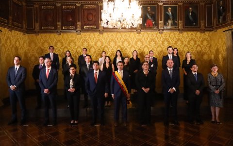 El presidente Daniel Noboa dispuso una serie de cambios en el gabinete ministerial.