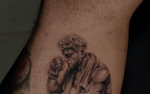 El tatuaje que se hizo donde se valoró la disciplina de Michael Morales.