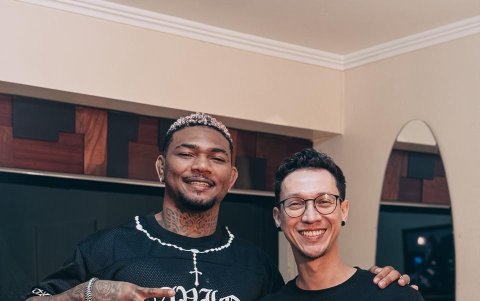 El Niño Moi de los tatuajes Moisés Coa y Michael Morales.