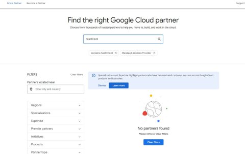 EXPRESO revisó los listados de socios de Google y las compañías con casos de éxito en Google Cloud, y HealthBird no aparece.