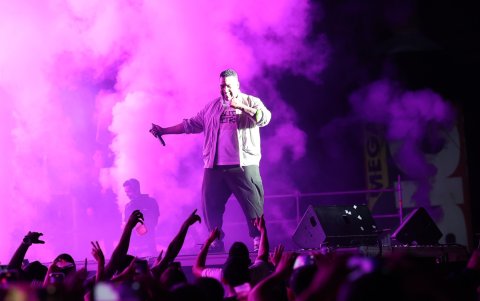 El artista Don Omar, en un concierto en Guayaquil en el 2023.