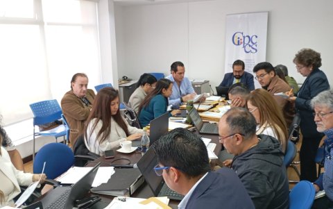 El Equipo Técnico del concurso para fiscal general del Estado.