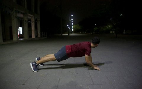 Miedo. Las personas se ejercitan con la preocupación de que ingresen delincuentes.